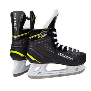 <span class=keywords><strong>Graf</strong></span> Chaussures de hockey sur <span class=keywords><strong>glace</strong></span> pour débutants Hommes Femmes Enfants Jeunes Adultes <span class=keywords><strong>Patins</strong></span> d'entraînement d'hiver avec doublure en maille - Product Image 1