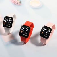 Montre de sport pour femmes et hommes, montre numérique électronique LED, mode décontractée, simple, en silicone, montre féminine
