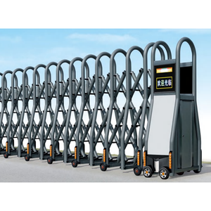 Puerta Retráctil Automática Moderna Comercial |   Puerta Corredera Antirrobo de Aleación de Aluminio para Uso en Exteriores, Escuelas, Parques, Villas - Product Image 4