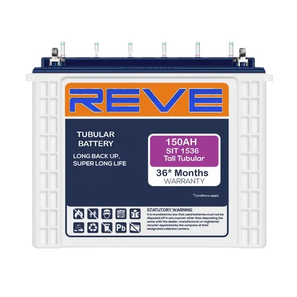 Reve High Quality Tubular 12V Battery Heavy Duty 150AH Deep Cycle Maintenance Free Tubular Battery Top Selling For Africa