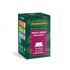 16 Capsule di Infuso di Frutta Rossa Sandemetrio Compatibili con A Modo Mio [0,16/caps] - Product Image 1
