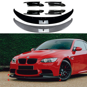 Amp-Z BMW 3 Series M3 E90 E91 E92 E93 Front Bumper Lip Splitter Piano Black Carbon Fiber Matte Finish - Product Image 5
