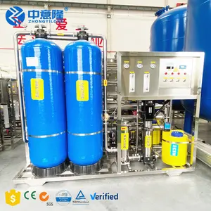 Barato RO1ton ósmosis inversa Tratamiento de Agua purificada 1000L \/H máquina de agua pura industrial Equipo de agua potable directa