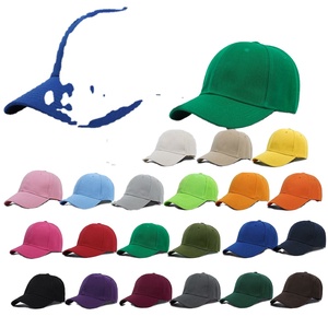 หมวกเบสบอลโพลีเอสเตอร์ 100% สีพื้น ปักโลโก้ได้ตามสั่ง ขายส่ง - Product Image 1