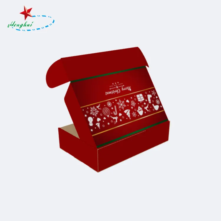 Caja de regalo con logo personalizado para Navidad, brillo de labios, dulces, galletas, galletas, cracker, embalaje de pestañas, caja de regalo