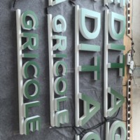 Lettres lumineuses personnalisées avec film épaissi |   Signalétique de chaîne de magasins complexe à haute difficulté