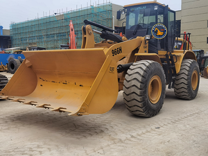 Chargeuse sur pneus Caterpillar 966H d'occasion, 90% neuve, d'origine japonaise, capacité nominale de 6 tonnes, équipement de terrassement de haute qualité - Product Image 5