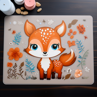 Tapis de bricolage en silicone antiadhésif, tapis de bain, tapis de coloriage en silicone, tapis de table en silicone épais pour enfants avec impression personnalisée