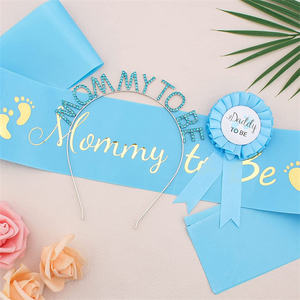 Baby Shower Décoration Maman À Être Bandeau Diadème Maman À Être Couronne pour Baby Shower Faveurs Cadeaux Décorations De Fête Fournitures - Product Image 4