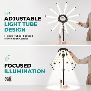 Kit d'éclairage photo multi-tubes à 12 bras, grand anneau lumineux LED 180W avec éclairage <span class=keywords><strong>de</strong></span> studio réglable 3200K 5600K - Product Image 5