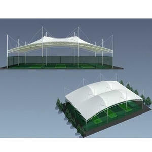 Pabellón Clásico con Techo Tensado para Exteriores, con Diseño Tradicional para Canchas Deportivas Históricas - Product Image 3