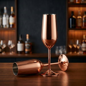 แก้วแชมเปญทองแดงแท้ - Product Image 1