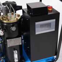 Compresseur d'air à vis portable 7,5 kW 10 CV monophasé avec réservoir d'air 220 V 50/60 Hz, moteur refroidi par air