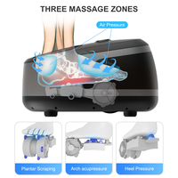 Rollender Wärme-Shiatsu-Fußmassagegerät Vibrierend 3-in-1 Rundes Elektrisches Thai-Fußmassagegerät