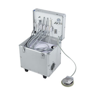 실험실용 덴탈 터빈, 치과 기공소용 모바일 에어 터빈 유닛, 에어 컴프레서 포함 휴대용 덴탈 유닛 장비 - Product Image 1