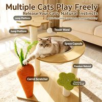 En gros Griffoir pour chat avec lit capsule spatiale en matériau mercerisé, auto-absorbant, amovible, lavable, peu encombrant, jouet pour chat