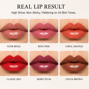 Organic Long Lasting <b>Lip</b> Gloss with Carved Cover Natural Look Luxury Gold Tubes Custom Logo - Product Image 2