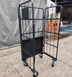 Meistverkaufter Schwerlast-Trolley-Käfig Faltbarer Rollcontainer Lagerwagen Logistik-Stahlhandwagen Transportkarren - Product Image 3