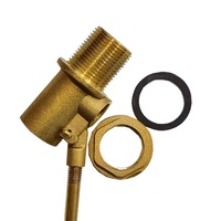 Vanne à bille flottante en laiton, filetage mâle, régulateur de niveau de réservoir d'eau, couleur d'origine forgée contrôle à température normale de 3/4 pouce