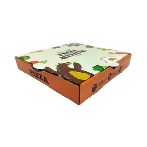 Plain 28 Inch White Liner Thermal Large Bagasse Round Printing Pink Kraft Paper Motorcycle Delivery Pizza Box A Special Design