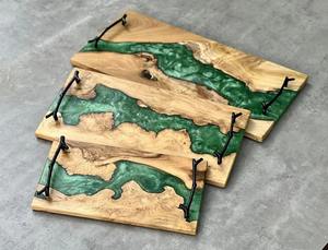 Bandeja de Resina de Madera de Primera Calidad para Exportación, Bandeja de Servicio Hecha a Mano con Acabado de Alta Calidad para Restaurantes y Decoración del Hogar a un Precio Competitivo - Product Image 4