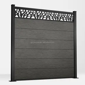 Ukuran kualitas tinggi 1.8M * 1.8M DIY antik pagar komposit taman menyarankan pagar Panel untuk luar ruangan