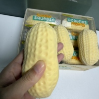 Jouet à presser en forme de fraise, jouet sensoriel souple et extensible, jouet à presser en forme de mangue, orange, cacahuète, bloc compressible