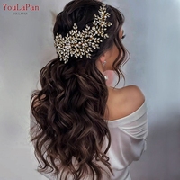 YouLaPan HP434 Serre-tête élégant pour femme, bijou de cheveux nuptial en perles, accessoire de coiffure de mariée haut de gamme pour fête