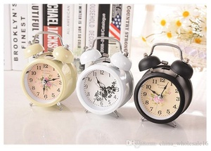 <span class=keywords><strong>นาฬิกา</strong></span>ปลุกแบบคลาสสิกวินเทจที่เงียบสงบเป็นพิเศษ พร้อมไฟกลางคืน คริสตัล สแตนเลสสตีล กลไกแบบคลื่น ปฏิทิน - Product Image 6