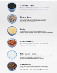 Filtre à cartouche de <span class=keywords><strong>charbon</strong></span> <span class=keywords><strong>actif</strong></span> à 5/7/8 étages, pièces de filtre à eau minérale pour distributeur d'eau - Product Image 5