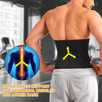 Ceinture de soutien lombaire et de sudation pour hommes, brûleur de graisse abdominale, amincissant et sculptant, effet sauna, pour la perte de poids