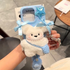秋冬可爱毛绒狗狗挂绳手机壳，兼容 iPhone 11/12/13/14/15/16/17 Pro Max / Plus - Product Image 4