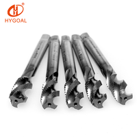 HYGOAL Tarière à filetage hélicoïdal HSS-E revêtue M1-M16, tarières et filières métriques pour vis, outils de travail des métaux