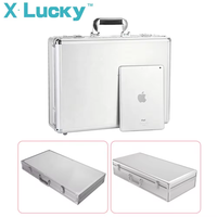 Petite boîte de présentation en pierre acrylique de luxe moderne en marbre Boîtes d'échantillons en pierre en plastique Boîte d'échantillons en pierre de quartz valise