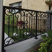 Panneaux de balustrade de balcon en fer thermolaqué sur mesure, résistants aux intempéries, certifiés CE, pour cour avant