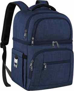 Custom Factory <b>Cooler</b> <b>Backpack</b> Insulated <b>Backpack</b> <b>Cooler</b> Leakproof Double Deck InsulatedCooler Bag - Product Image 1