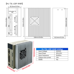 1.5KW ขับเคลื่อน T3M-L30F-GABN HLTNC 6Nm 10nm 220V 130ST-M06025ต่อนาที2500 RS485 130ST-M10015สำหรับ CNC - Product Image 4