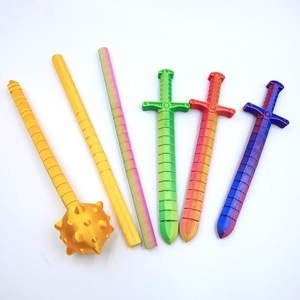 3D Printed Frozen Fidget Whip Sword Flexible Deformation Stress Relief Toy Kinetic <b>Chain</b> Blade ADHD Anxiety Gaming Accessory PLA - Product Image 4