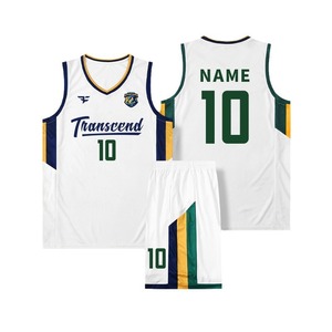 Setelan Jersey rompi basket pria, pakaian disesuaikan polos rompi basket Amerika ukuran besar musim panas untuk murid - Product Image 5