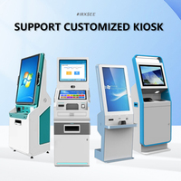 Terminal libre-service 15.6 21.5 32 43 pouces Android Win Kiosque de paiement haute performance Kiosque interactif avec lecteur de carte d'imprimante