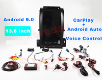 Écran vertical Tesla de 13,6 pouces, navigation GPS pour voiture, autoradio, lecteur vidéo pour voiture pour Ford Taurus 2010-2018 avec commande vocale