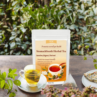 Thé aux fleurs aromatisé aux herbes de première qualité OEM, apaisant doux pour l'estomac, thé santé, 100% herbes naturelles, sachets de thé mélangés