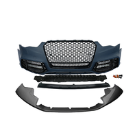 Auto A5 S5 B8.5 Frontstoßstange Upgrade RS5-Stil Karosserie-Kit mit Wabengrill Sonnenschutz für Audi A5 S5 B8.5 2012-2016 2/4-Türer