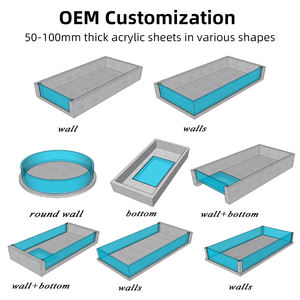 Paneles acrílicos transparentes para <span class=keywords><strong>piscina</strong></span> Hojas acrílicas redondas y rectangulares personalizadas para pared de <span class=keywords><strong>piscina</strong></span> grande al aire libre - Product Image 3