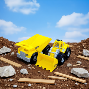 Juego de Juguetes de Construcción para Niños, Camión Volquete y Cargadora, Vehículos de Ingeniería de Plástico - Product Image 3