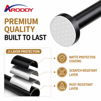 ARODDY Factory Direct Tringle à rideau à tension sans perçage avec verrouillage interne 25 mm, 1,6-2,5 m, en acier au carbone, antirouille, robuste