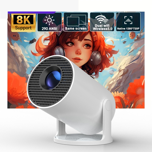 Factory Newest HY300pro Smart Android Wifi Projecteur HD Home Theater Video Proyector Portable Outdoor Mini Projector