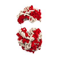 Vente en gros de fil chenille 100% polyester pour coussin tricoté à la main, fil à boucle
