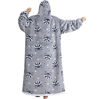 Wearable Hooded Wrap Throw Sweatshirt Kuscheln Fleece Kuscheln Gemütliche Decke Mit Kapuze Sherpa Übergroßer Hoodie