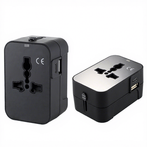 Universal travel <b>adapter</b> plug <b>Multi</b> region charging converter <b>USB</b> socket for Europe UK Travel plug for US AU - Product Image 1